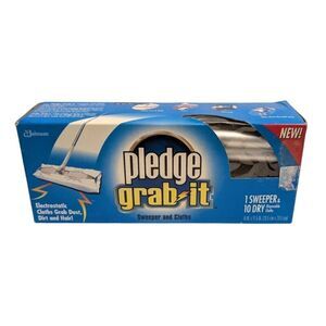 Pledge Grab It Kit 1 Sweeper & 10 Dry Cloths‎ Electrostatic Dusting Floors